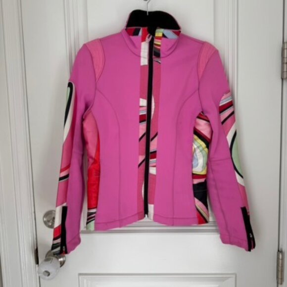 Emilio Pucci x Rossignol Pink Multicolor Ski Jacket Size 1 Small - Picture 2 of 10